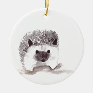 baby hedgehog ceramic ornament