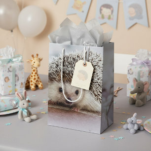 Baby hedgehog   medium gift bag