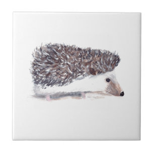 baby hedgehog rustic vintage kitchen Woodland  Tile