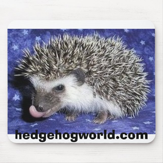 baby hedgehog tongue mousepad (Front)