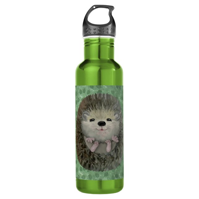Baby Hedgehog Water Bottle (Front)