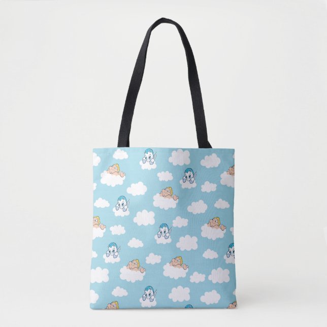 Baby Hercules and Pegasus Cloud Pattern Tote Bag (Front)