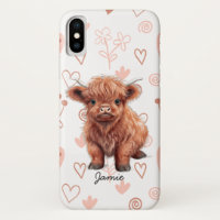 Baby Highland Cow Custom Name