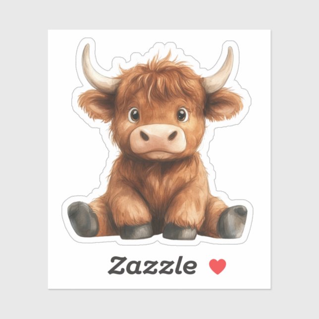 Baby Highland Cow, Hydro Flask (Sheet)