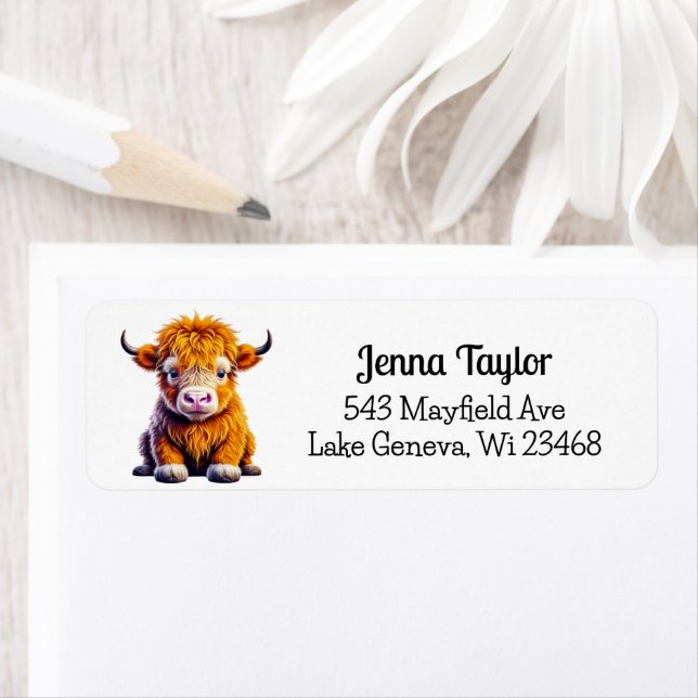 Baby Highland Cow Personalized (Insitu)