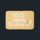 Baby Hippie Happy Daisy Bath Mat<br><div class="desc">What an adorable way to decorate a child's bathroom or playroom? Easy to wash design it as you choose, available in three different sizes! Look for other fun ideas all part of Baby Hippie Collection.</div>