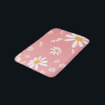 Baby Hippie Pink Daisy Bath Mat<br><div class="desc">What an adorable way to decorate a child's bathroom or playroom?  Easy to wash design it as you choose,  available in three different sizes!  Look for other fun ideas all part of Baby Hippie Collection.</div>