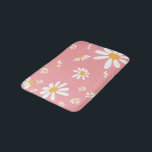 Baby Hippie Pink Daisy Bath Mat<br><div class="desc">What an adorable way to decorate a child's bathroom or playroom?  Easy to wash design it as you choose,  available in three different sizes!  Look for other fun ideas all part of Baby Hippie Collection.</div>
