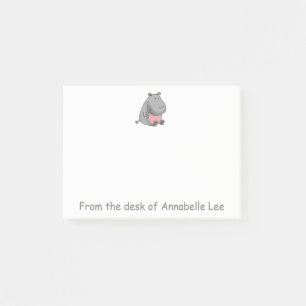 Baby Hippo Post-it Notes