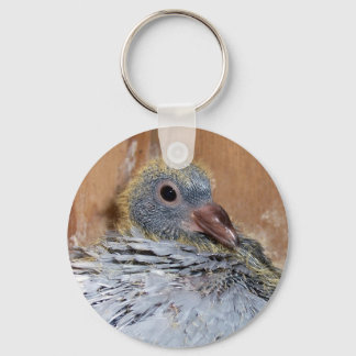 Baby Homing Pigeon Keychain