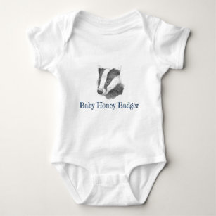 Baby Honey Badger Baby Bodysuit
