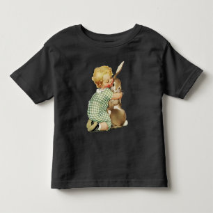 BABY HUGGING EASTER BUNNY TODDLER T-SHIRT