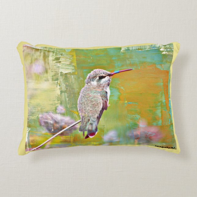 Baby Hummer Accent Pillow (Front)