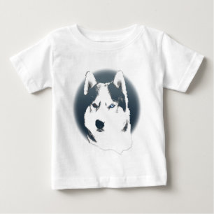 Baby Husky Dress Siberian Husky Puppy Baby Dress T-Shirt