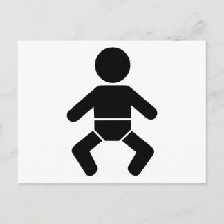 Baby icon postcard