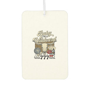 Baby Im a Wildcard Vintage Western Casino Shirt Air Freshener