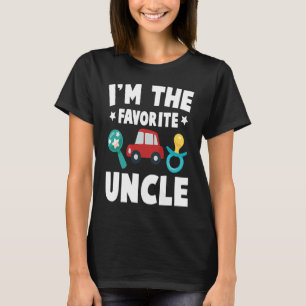 Baby  I'm The Favorite Uncle  Fire Truck  Baby Sho T-Shirt