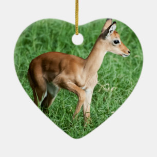 Baby impala ceramic ornament