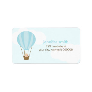 Baby in a Balloon Label