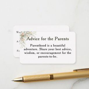 Baby in Bloom Advice for the Parents Card