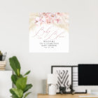 Baby in Bloom - Affiche de bienvenue Baby shower