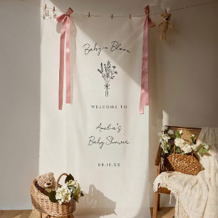 Baby in Bloom baby shower Banner