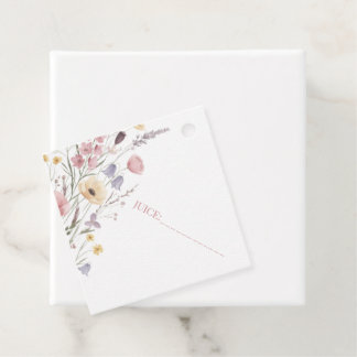 Baby in Bloom Baby Shower Drinks Lables Favour Tags