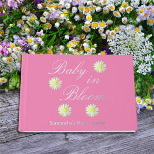 Baby In Bloom Baby Shower Guest Book
