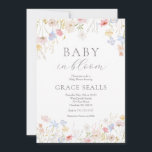 baby in Bloom Baby Shower Invitation<br><div class="desc">Baby in Bloom Shower Invitation Love is in Bloom! Celebrate the bride-to-be with this elegant watercolor spring summer floral garden bloom themed baby shower invitation.</div>