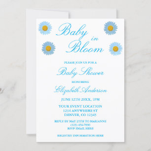 Baby In Bloom Baby Shower Invitation