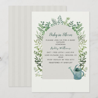Baby in Bloom Baby Shower Invitation 