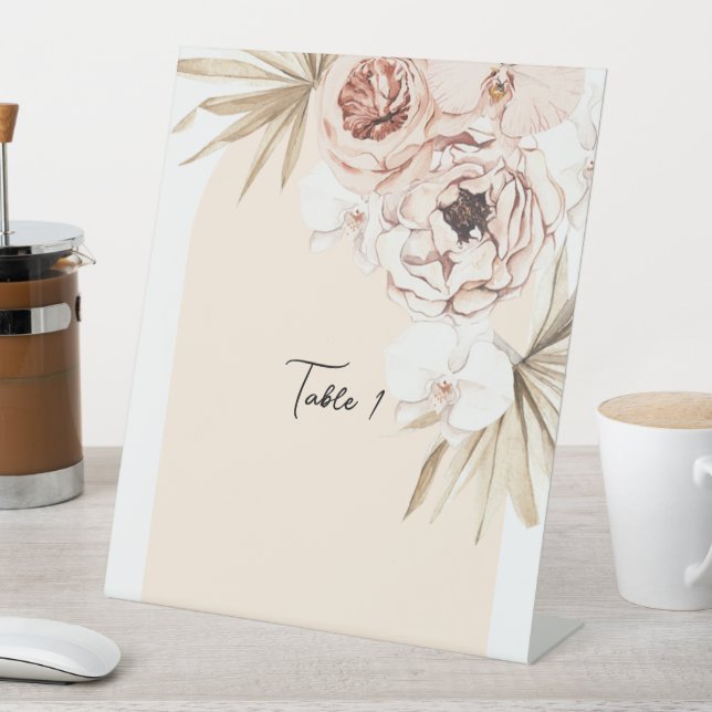 Baby In Bloom Baby Shower Pedestal Sign (In SItu)