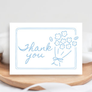 Baby In Bloom Baby Shower Thank You Card