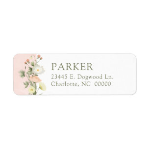Baby In Bloom Baby Sprinkle Return Address