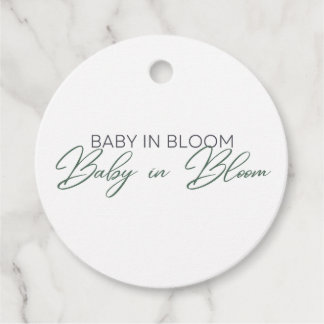 Baby in Bloom - Baby's Breath Favour Tags