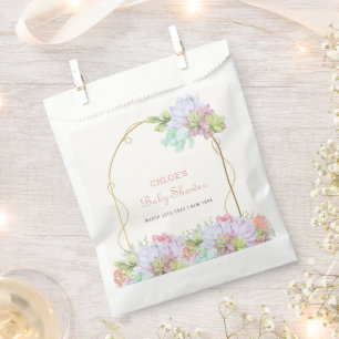 Baby In Bloom Boho Arch Cactus Baby Shower  Favour Bag