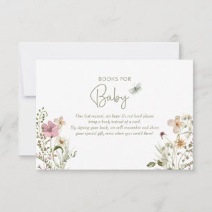 Baby in Bloom Book Request Girl Baby Shower D Invitation