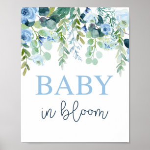 Baby in bloom boy sign