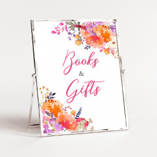 Baby in Bloom Bright Floral Books and Gifts Poster