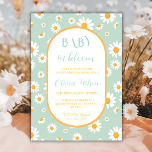Baby in Bloom Daisy Spring Baby Shower Invitation