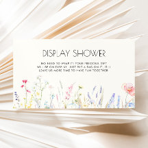 Baby in Bloom Elegant Wildflowers Display Shower