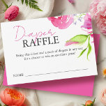 Baby in Bloom Enclosure Cards Diaper Raffle<br><div class="desc">These baby in bloom enclosure cards are a sweet addition to your baby shower themes, featuring the phrase “diaper raffle” in playful typography and a pink watercolor floral theme. Perfect for it's a girl celebrations, these cards are both functional and adorable, adding a cohesive touch to your baby in bloom...</div>