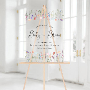 Baby in Bloom Fleur sauvage Baby shower Bienvenue