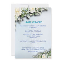 Baby in Bloom Floral Baby Shower Invitation