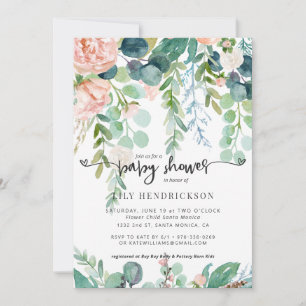 Baby in Bloom Floral Baby Shower Invitation