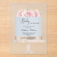 Baby in Bloom Floral Cake Baby Shower 