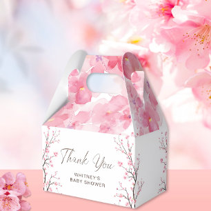 Baby in Bloom Floral Cherry Blossom Favour Box