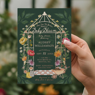Baby in Bloom Floral Garden Greenhouse Baby Shower