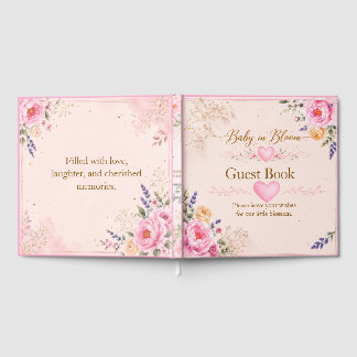 Baby in Bloom Floral Guest Book