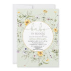 Baby in bloom floral wildflowers gender neutral